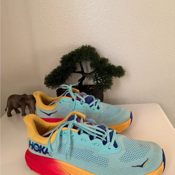 Hoka Sneakers - Light Blue and Yellow - Picture 1 of 5